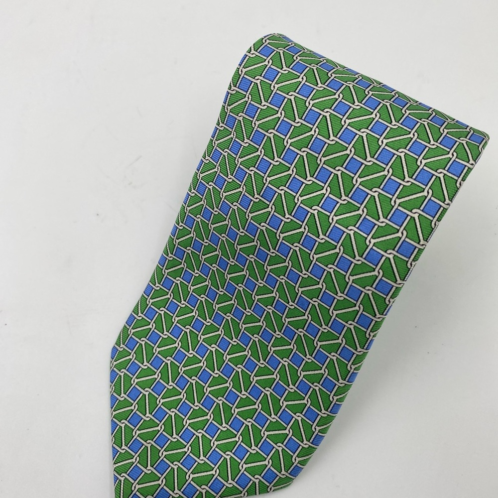 Brooks Brothers Blue and Green Silk Tie